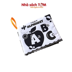 Đồ chơi sách vải song ngữ kích thích đa giác quan cho bé từ 0-3 tuổi - Lalala baby