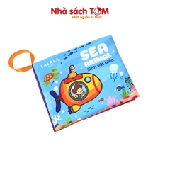 Đồ chơi sách vải song ngữ kích thích đa giác quan cho bé từ 0-3 tuổi - Lalala baby