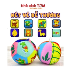 Đồ chơi bóng vải 12 múi lục lạc Pipovietnam kích thích đa giác quan dành cho bé từ 0-6 tuổi