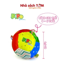 Đồ chơi bóng vải 12 múi lục lạc Pipovietnam kích thích đa giác quan dành cho bé từ 0-6 tuổi