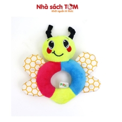 Đồ chơi lục lạc vải cầm tay con vật tròn Pipovietnam kích thích đa giác quan dành cho trẻ từ 0-3 tuổi
