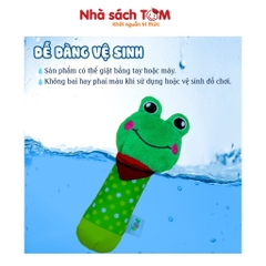 Đồ chơi lục lạc vải cầm tay con vật Pipovietnam kích thích đa giác quan dành cho trẻ từ 0-3 tuổi