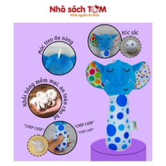 Đồ chơi lục lạc vải cầm tay con vật Pipovietnam kích thích đa giác quan dành cho trẻ từ 0-3 tuổi