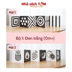 Đồ chơi thẻ gấp zic zac kích thích thị giác Lalala baby cho bé 0-12 tháng ,đồ chơi thông minh cho bé