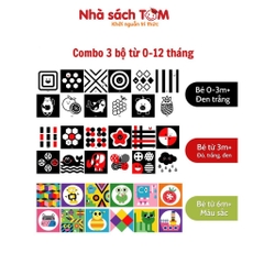 Đồ chơi thẻ gấp zic zac kích thích thị giác Lalala baby cho bé 0-12 tháng ,đồ chơi thông minh cho bé