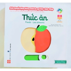 Sách chuyển động thông minh đa ngữ Việt-Anh-Pháp - Thức ăn