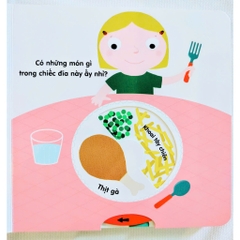 Sách chuyển động thông minh đa ngữ Việt-Anh-Pháp - Thức ăn