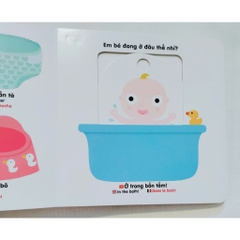 Sách chuyển động thông minh đa ngữ Việt-Anh-Pháp - Đồ dùng của bé