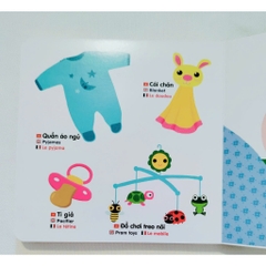 Sách chuyển động thông minh đa ngữ Việt-Anh-Pháp - Đồ dùng của bé