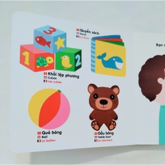 Sách chuyển động thông minh đa ngữ Việt-Anh-Pháp - Đồ dùng của bé
