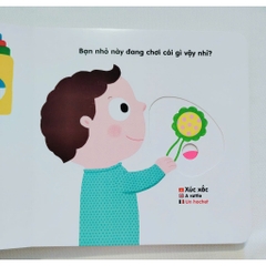 Sách chuyển động thông minh đa ngữ Việt-Anh-Pháp - Đồ dùng của bé