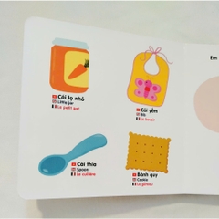 Sách chuyển động thông minh đa ngữ Việt-Anh-Pháp - Đồ dùng của bé