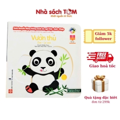 Sách chuyển động thông minh đa ngữ Việt-Anh-Pháp - Vườn thú