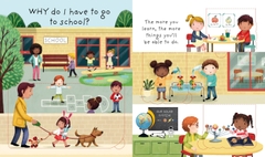 Usborne - Very First Questions and Answers Why do I have to go to school? (Giúp bé hiểu ý nghĩa của việc đến trường)