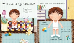 Usborne - Very First Questions and Answers Why should I get dressed? (Giúp trẻ hiểu tầm quan trọng của việc mặc quần áo)