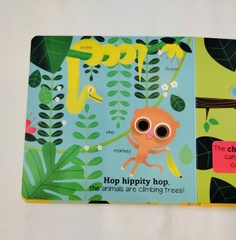 Sách ngoại văn My first animated board book chủ đề Savannah Animals NXB Auzou books
