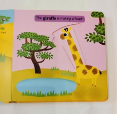 Sách ngoại văn My first animated board book chủ đề Savannah Animals NXB Auzou books