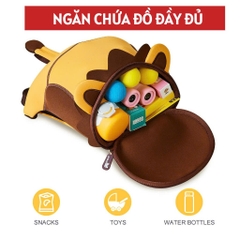 Balo mẫu giáo chống lạc Nohoo chính hãng siêu nhẹ hình thú dễ thương cho bé từ 2-6 tuổi- KimChi Kids-NHB053