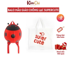 Balo mẫu giáo hình bọ Ladybug 3D, Supercute, balo mầm non thiết kế ngộ nghĩnh, chống nước, siêu nhẹ, dễ thương cho bé SF032