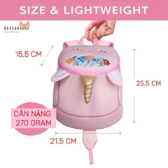 Balo mẫu giáo chống lạc Nohoo chính hãng siêu nhẹ hình thú dễ thương cho bé từ 2-6 tuổi NHB051S