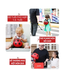 Balo chống lạc hình bọ 3D Supercute cho bé 1–5 tuổi, balo trẻ em dễ thương, nhẹ, phù hợp bé mẫu giáo