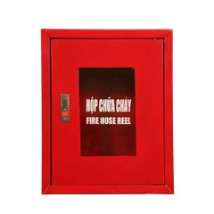 Hộp đựng thiết bị chữa cháy kích thước 40*50*18cm  bao gồm 2 bình chữa cháy, cuộn vòi, lăng phun,,,  sơn tĩnh điện