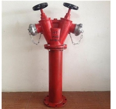 Trụ chữa cháy D100 có 2 cửa ra D65 (có thân)