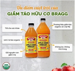 Giấm táo hữu cơ Bragg 473ml