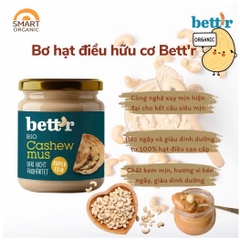Bơ hạt điều hữu cơ 250gr - Bett'r
