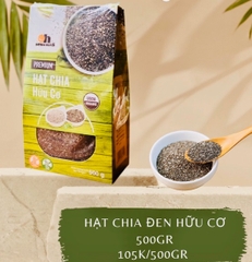 Hạt chia đen hữu cơ 500gr - SmileNut