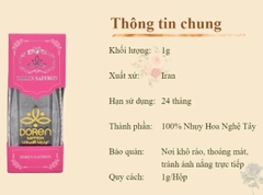 Saffron Doren Iran 1gr (Loại Negin)