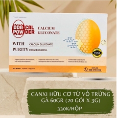 Canxi Hữu Cơ Từ Vỏ Trứng Gà 60gr (20 gói x 3g)