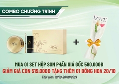 Combo 08- 1 Son Cam Đất +Phấn nước thảo dược 15ml - I'm Nature ( Tặng hộp, cọ , hoa , túi)