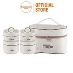 Hộp Cơm Giữ Nhiệt Lunch Box Hình Trụ Fantastic – Chất Liệu Inox 304 An Toàn – Tặng Kèm Túi Và Bộ Muỗng