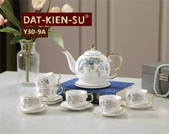 Bộ Ấm Chén Sen Đĩa Kê Y30-9A (THÙNG 12B)