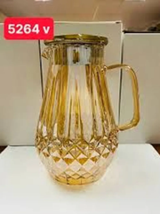 ộ 6 Cốc Thủy Tinh Kèm Bình Chịu Nhiệt Phong Cách Châu Âu Sang Trọng Màu Vàng/Xanh