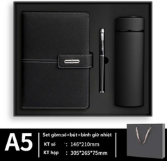 Bộ giftset sổ,bút và bình