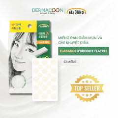 Miếng dán mụn che khuyết điểm và giảm mụn Elaband Hydro Dot Tea Tree (Hộp 23 miếng)
