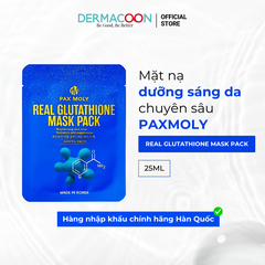 Mặt nạ dưỡng ẩm giúp làm sáng và giảm các dấu hiệu lão hoá da PAX MOLY Real Glutathione Mask Pack 5 Miếng