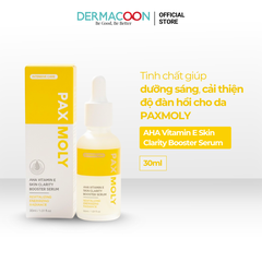 PAX MOLY AHA Vitamin E Skin Clarity Booster Serum Tinh chất giúp dưỡng sáng, cải thiện độ đàn hồi cho da
