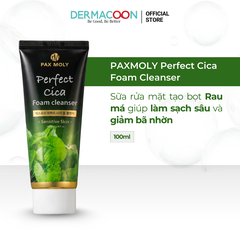 PAXMOLY Perfect Cica Foam Cleanser Sữa rửa mặt tạo bọt Rau má giúp làm sạch sâu và giảm bã nhờn