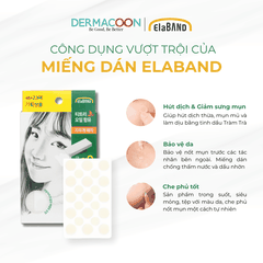 Miếng dán mụn che khuyết điểm và giảm mụn Elaband Hydro Dot Tea Tree (Hộp 23 miếng)