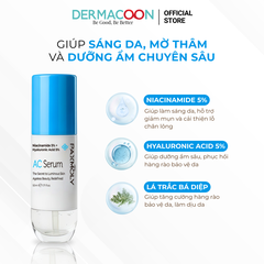 Tinh chất giúp dưỡng ẩm chuyên sâu và làm đều màu da PAX MOLY Niacinamide 5% + Hyaluronic Acid 5% AC Serum 50ml