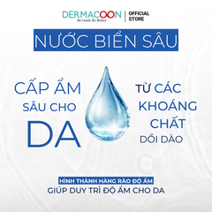 Mặt nạ dưỡng ẩm chuyên sâu giúp làm dịu kích ứng trên da khô PAX MOLY Hyaluronic Acid Deep Sea Water Mask Pack 5 Miếng