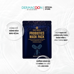 Mặt nạ dưỡng ẩm giúp hạn chế dầu thừa và cải thiện các vấn đề da PAX MOLY Probiotics Mask Pack (5 Miếng)