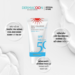 Kem chống nắng kiềm dầu giúp dưỡng ẩm và bảo vệ da PAXMOLY Daily Hyaluronic Aqua Sunscreen Cream