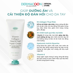 PAXMOLY Vitamin Collagen Hand & Nail Repair Cream 100ml Kem dưỡng ẩm cho da tay và móng tay 100ml