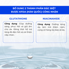 Mặt nạ dưỡng ẩm giúp làm sáng và giảm các dấu hiệu lão hoá da PAX MOLY Real Glutathione Mask Pack (Hộp 10 miếng)