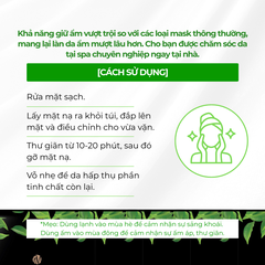 Mặt nạ dưỡng ẩm giảm sưng đỏ và se khít lỗ chân lông PAX MOLY Real Green Tea Mask Pack (Hộp 10 miếng)