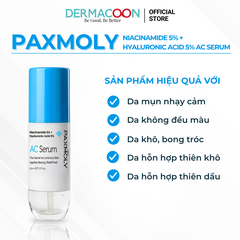 Tinh chất giúp dưỡng ẩm chuyên sâu và làm đều màu da PAX MOLY Niacinamide 5% + Hyaluronic Acid 5% AC Serum 50ml